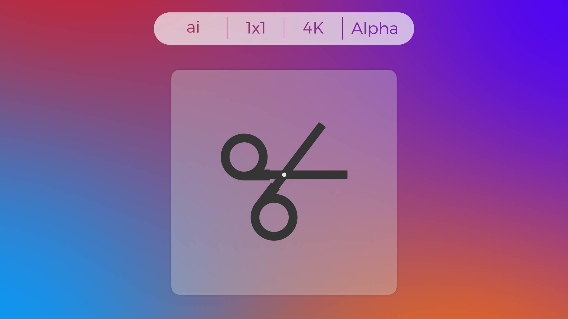Solid Icon - Scissors