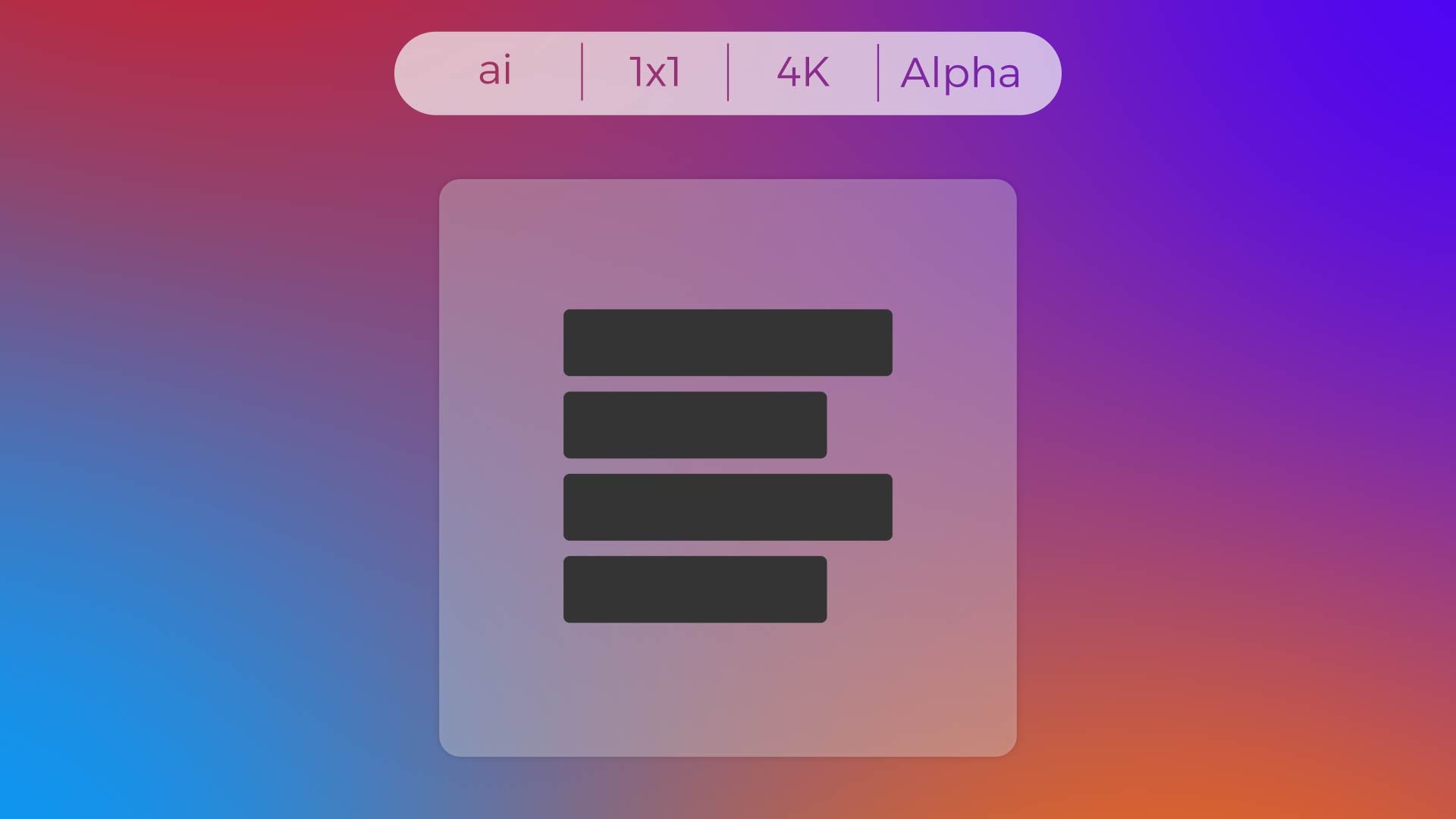 Solid Icon - Horizontal 4 lines