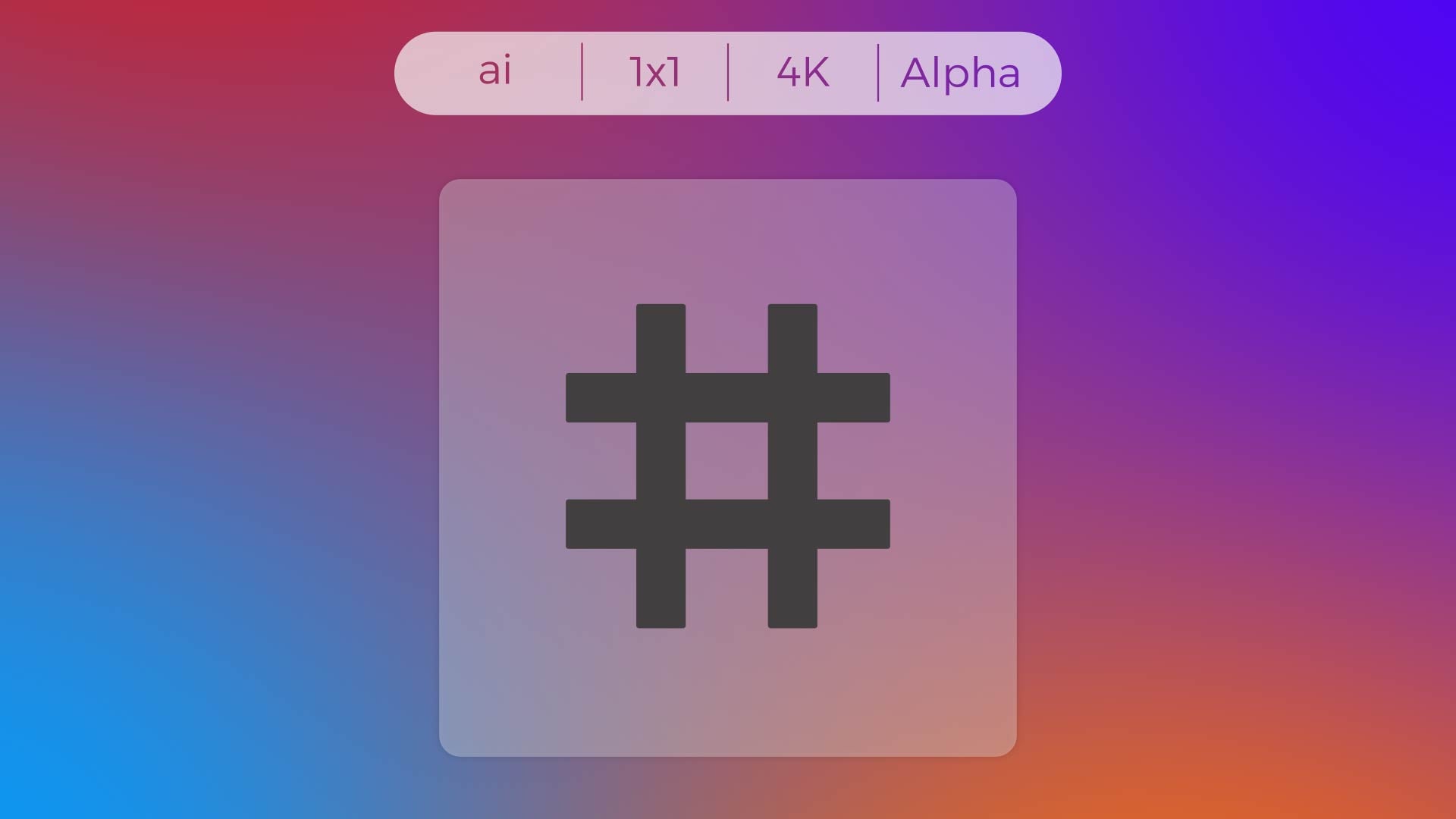 Solid Icon - Hashtag