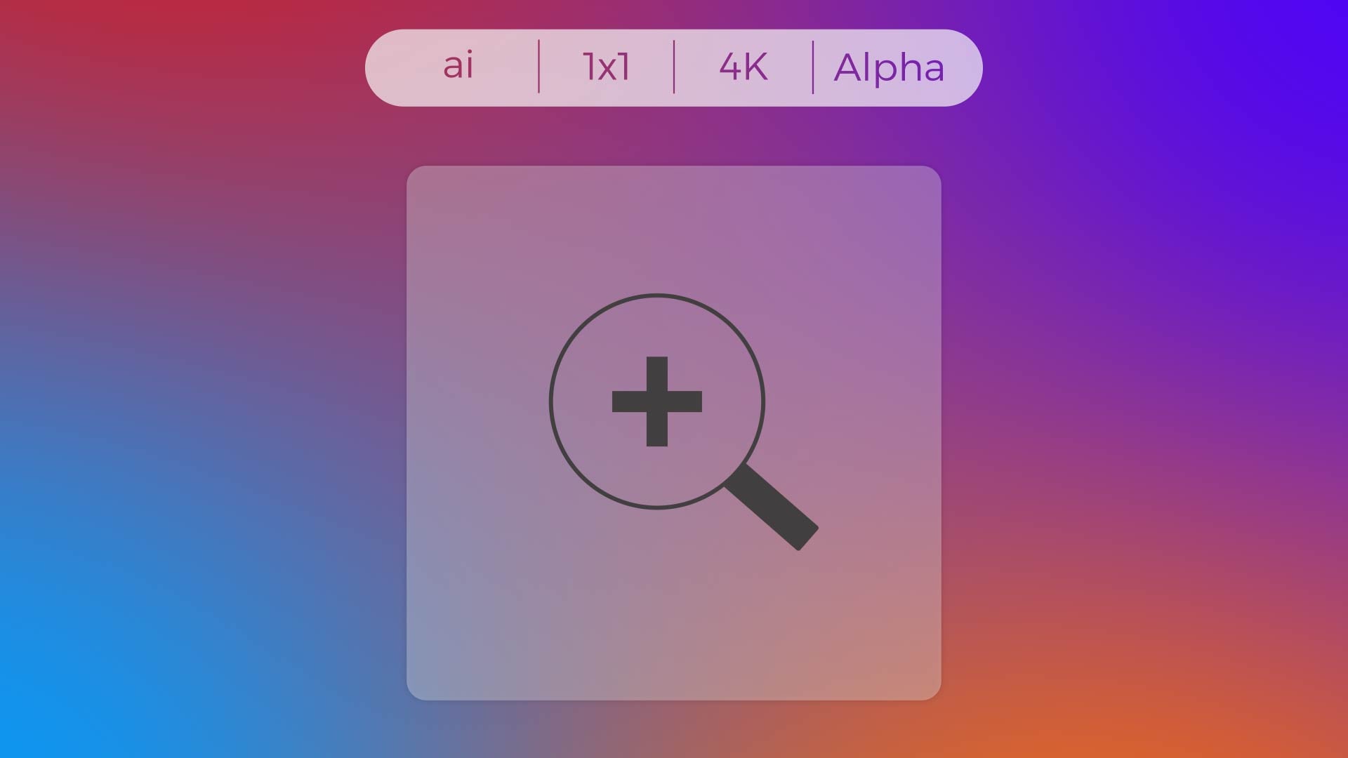 Stroke Icon - Plus sign in Magnifier