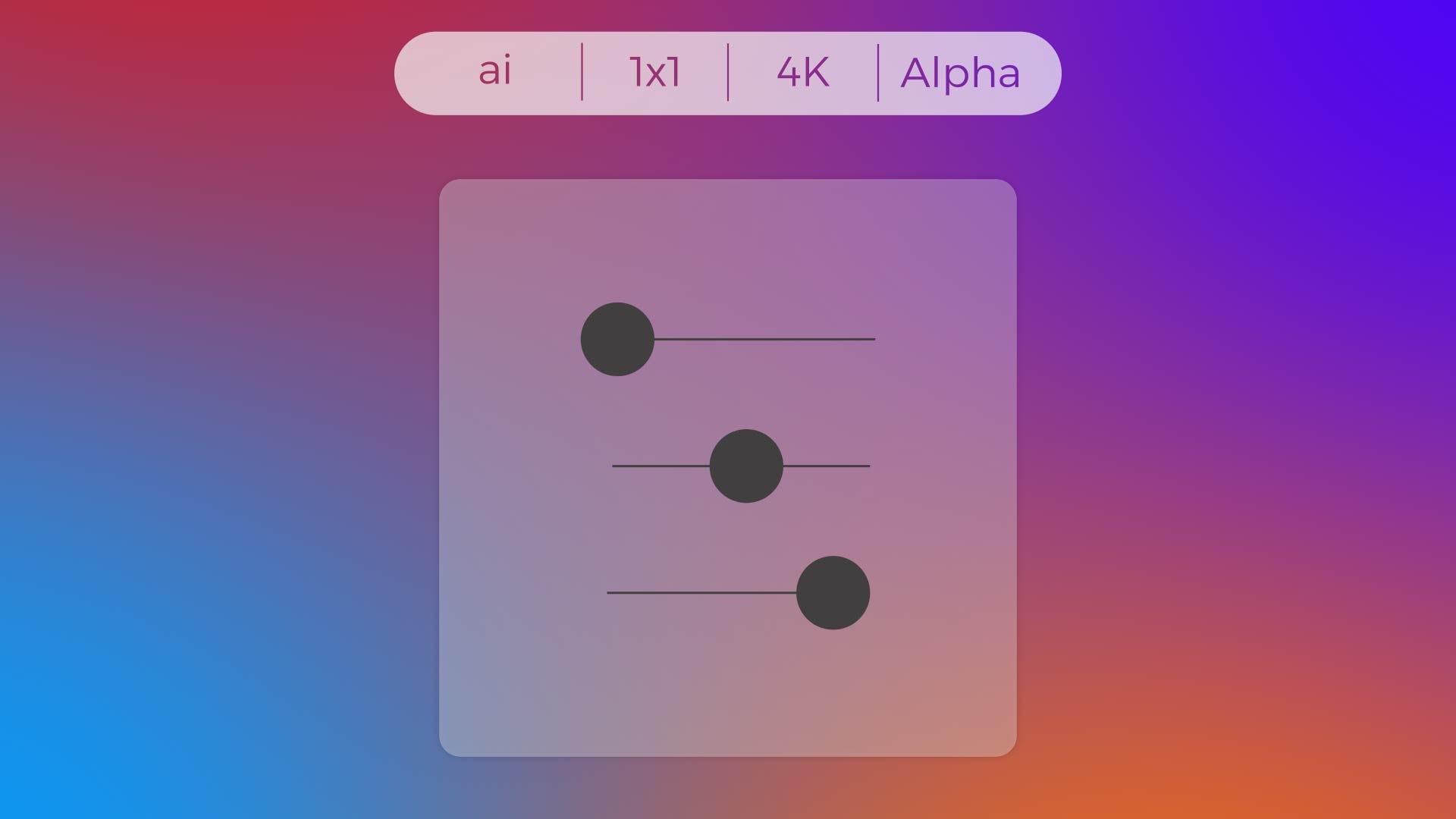 Stroke Icon - Audio Mixer