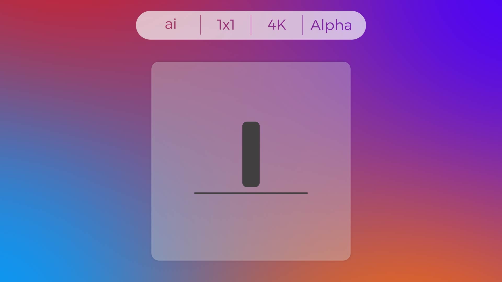 Solid Icon - Align Buttom
