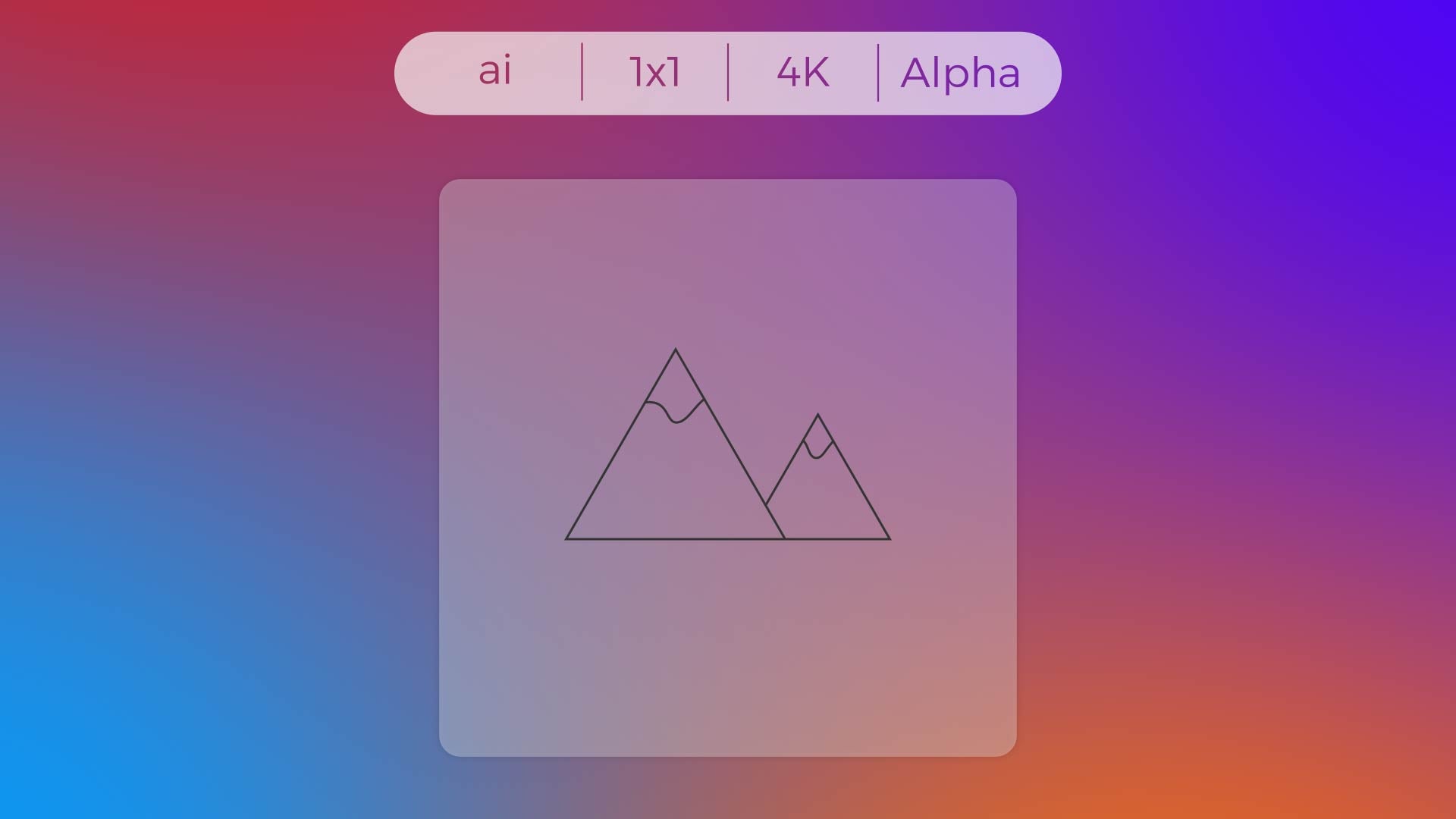 Stroke Icon - Mountains