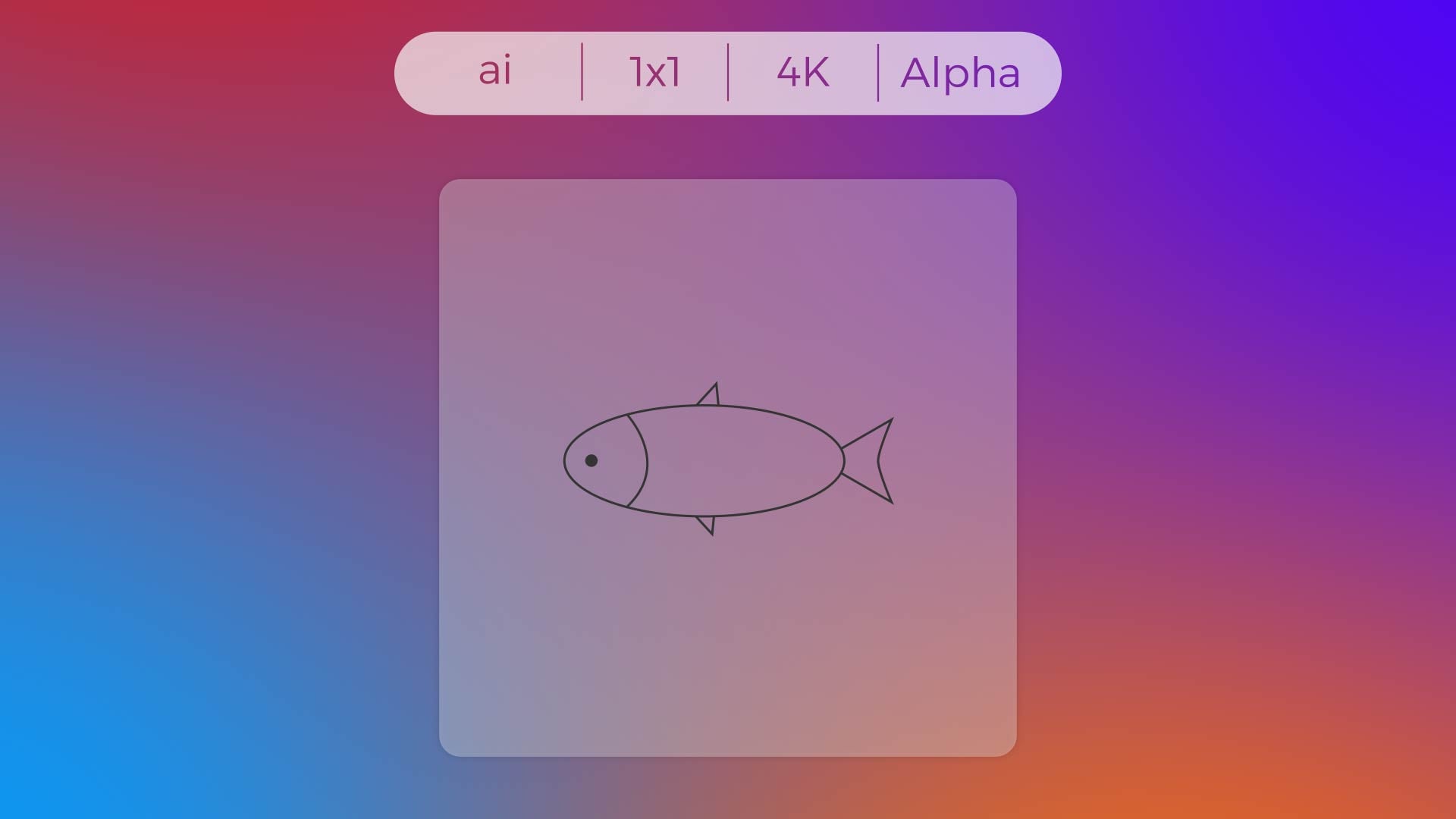 Stroke Icon - Fish