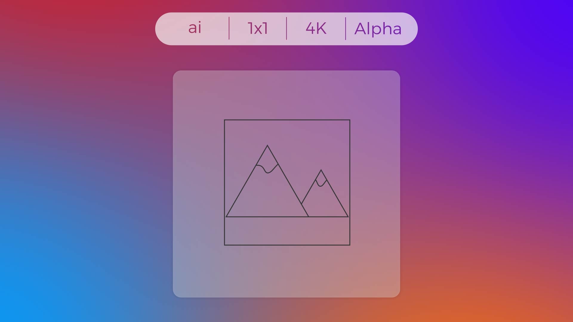 Stroke Icon - Mountains