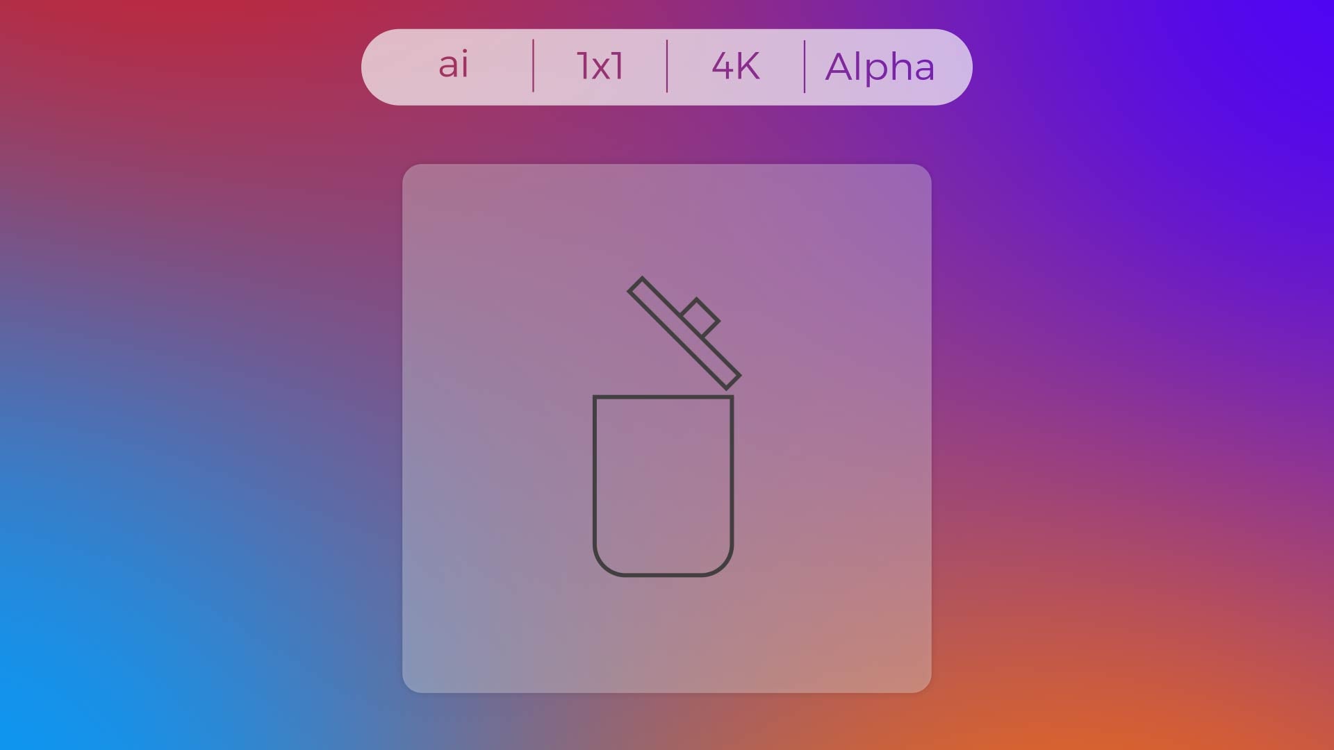 Stroke Icon - Open Recycle Bin