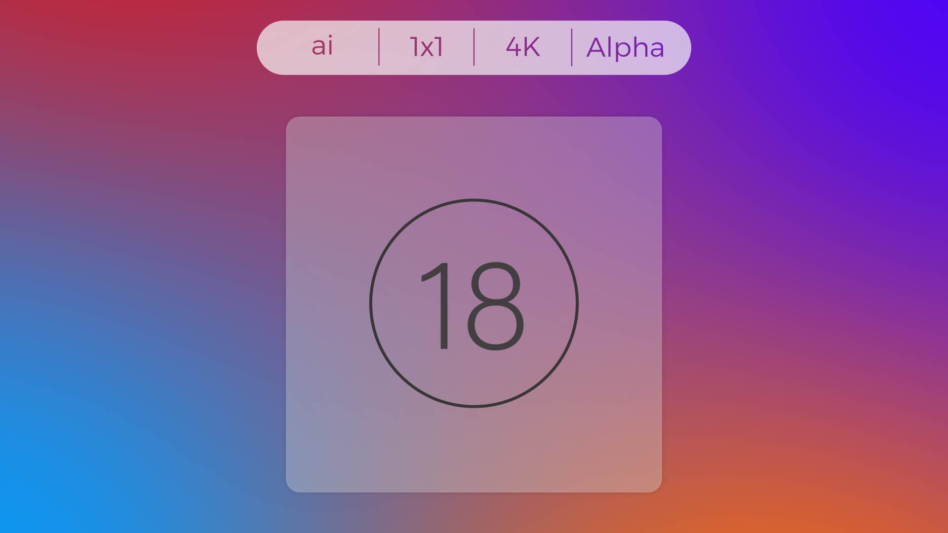 Stroke Icon - Over 18