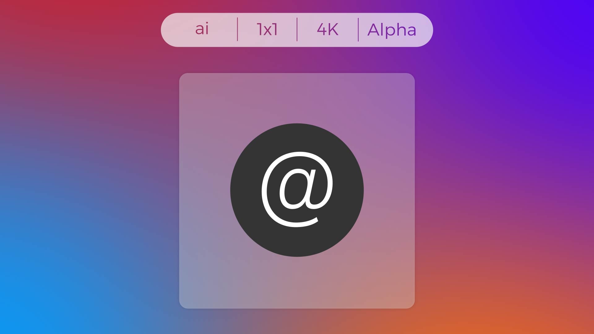 Solid Icon - @