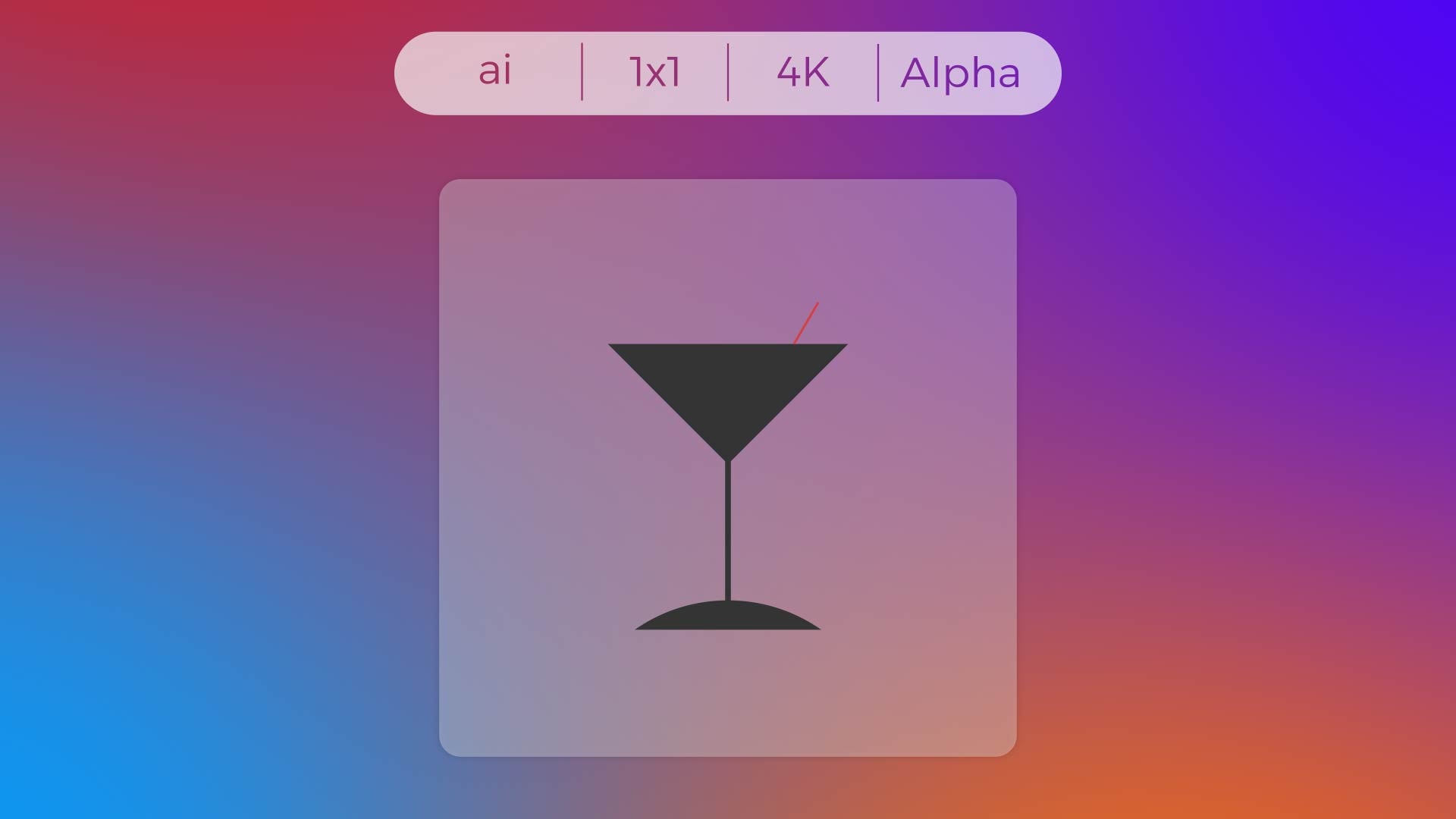 Solid Icon - Glass with straw