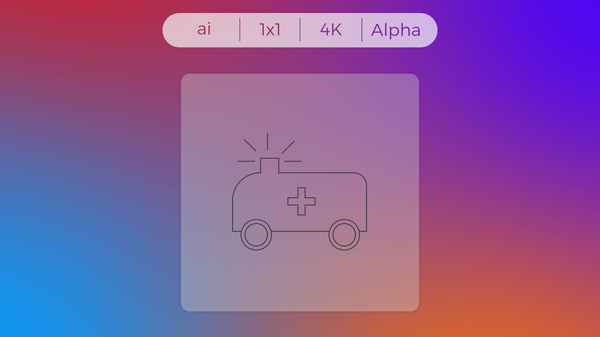 Stroke Icon - Ambulance