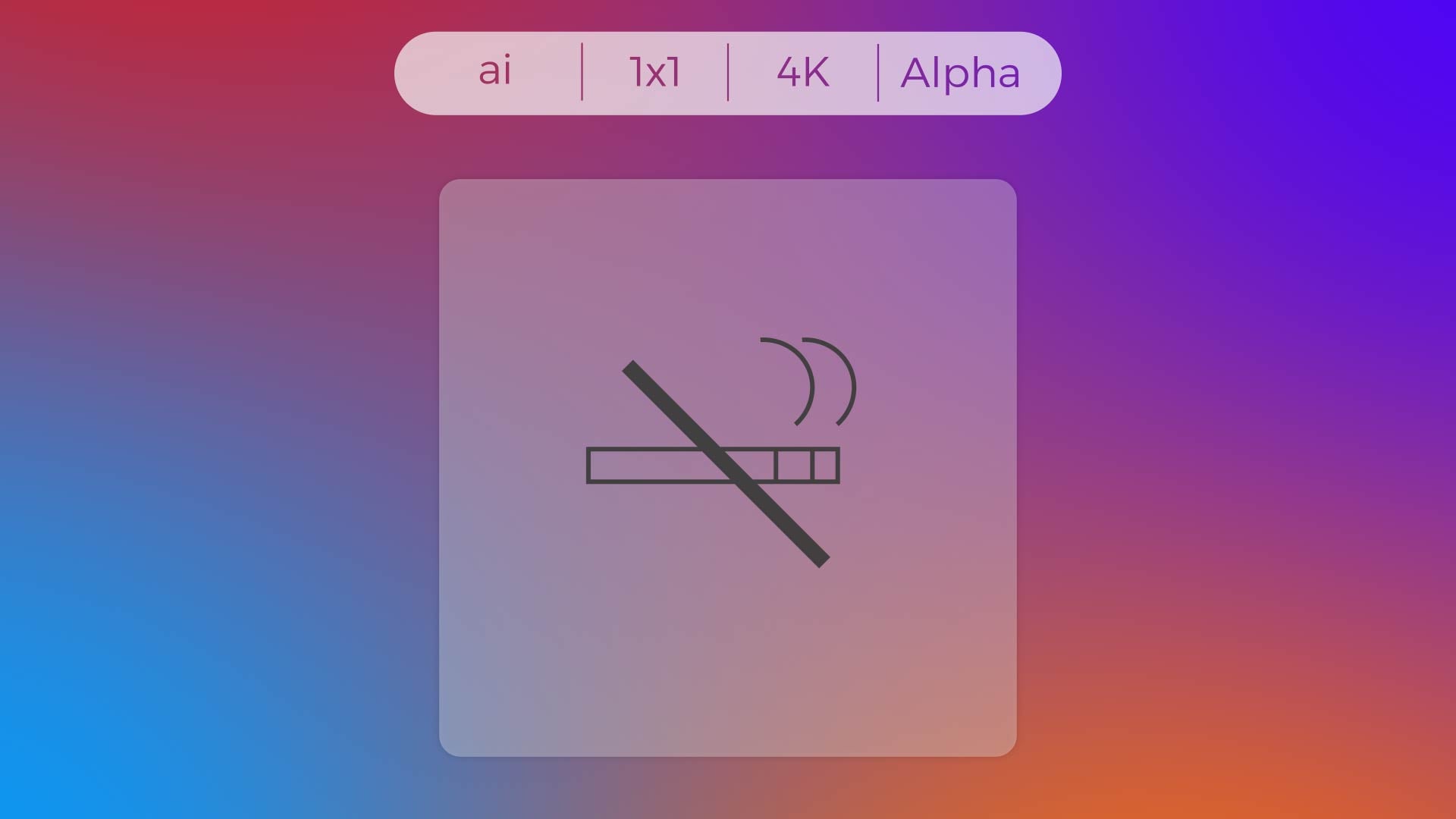Stroke Icon - No Smoking