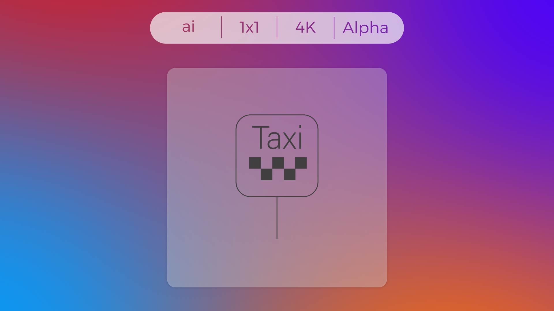 Stroke Icon - Taxi Stop