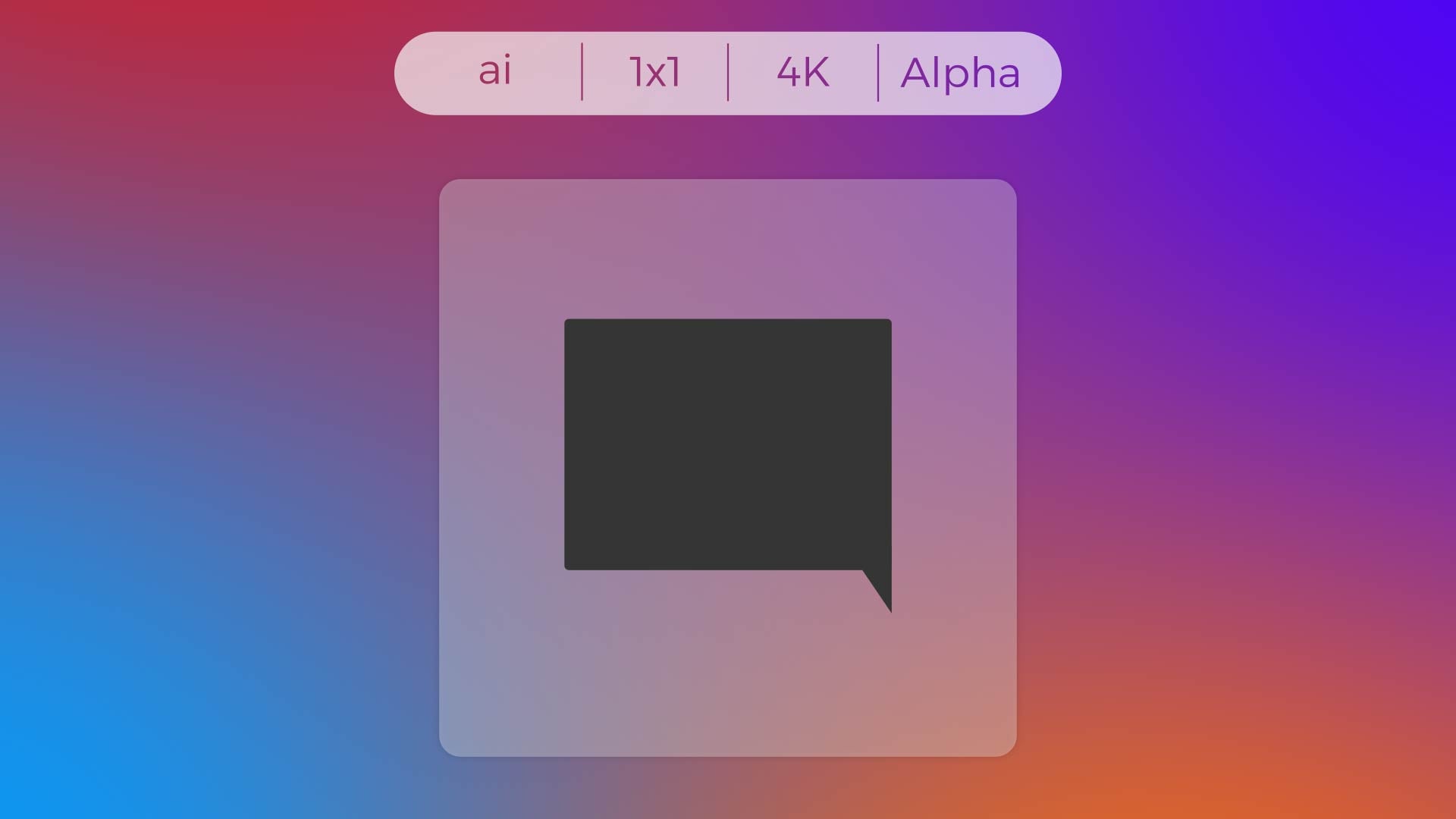 Solid Icon - Chat Bubble