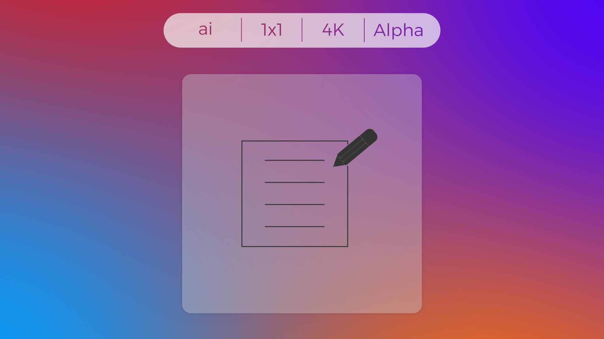 Stroke Icon - Pen and Paper