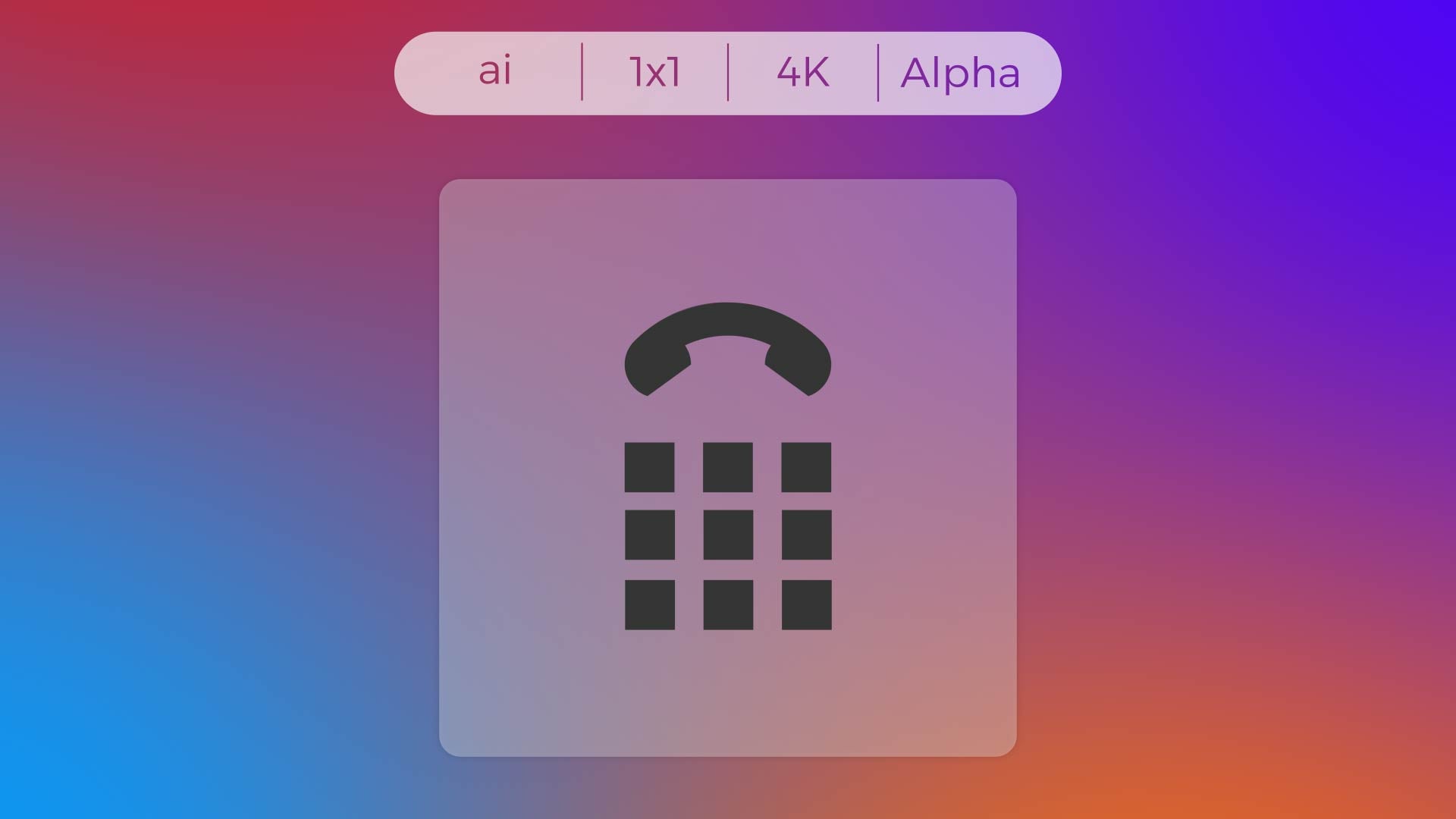 Stroke Icon - Phone with Buttons