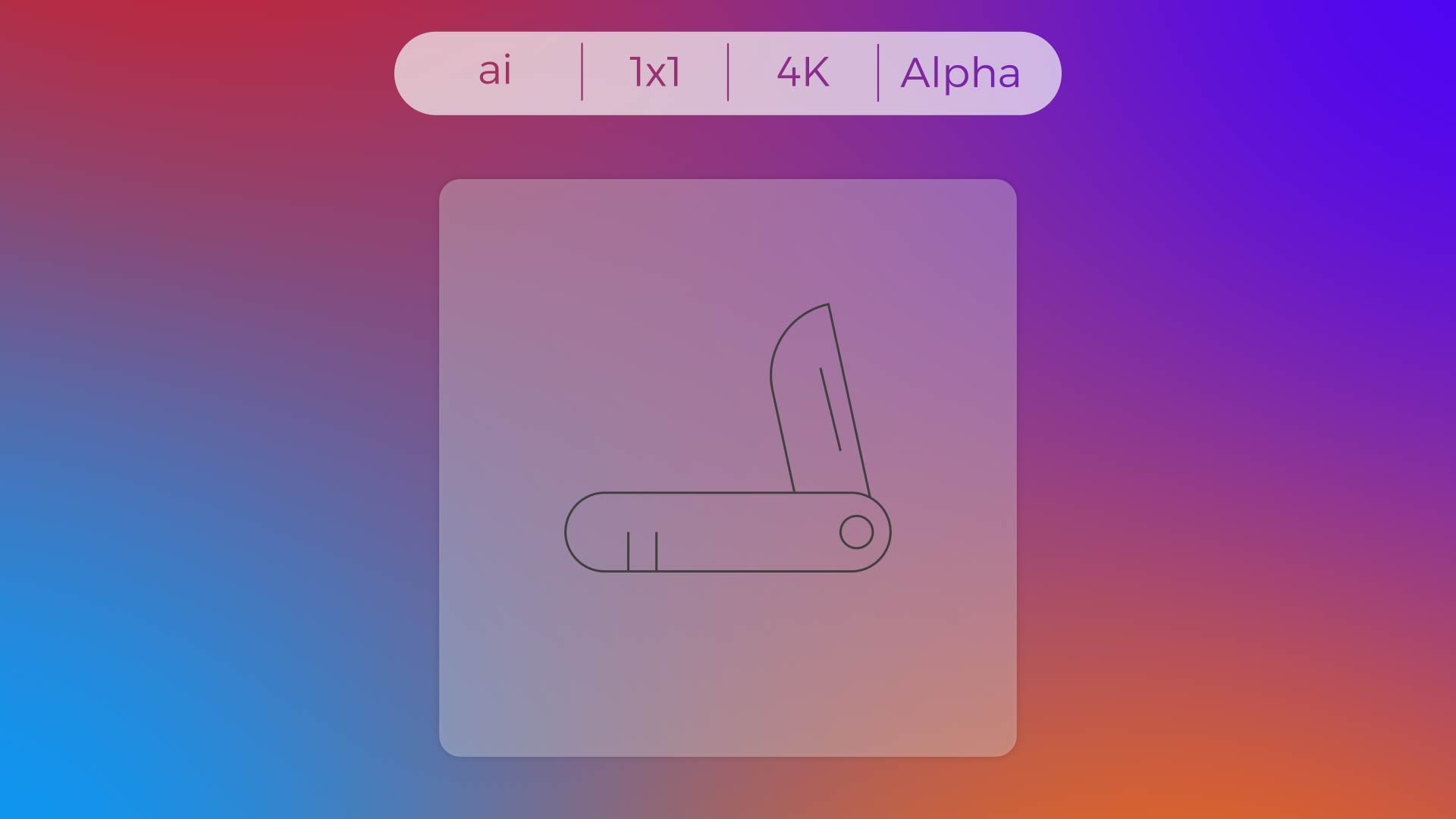 Stroke Icon - Pocket knife