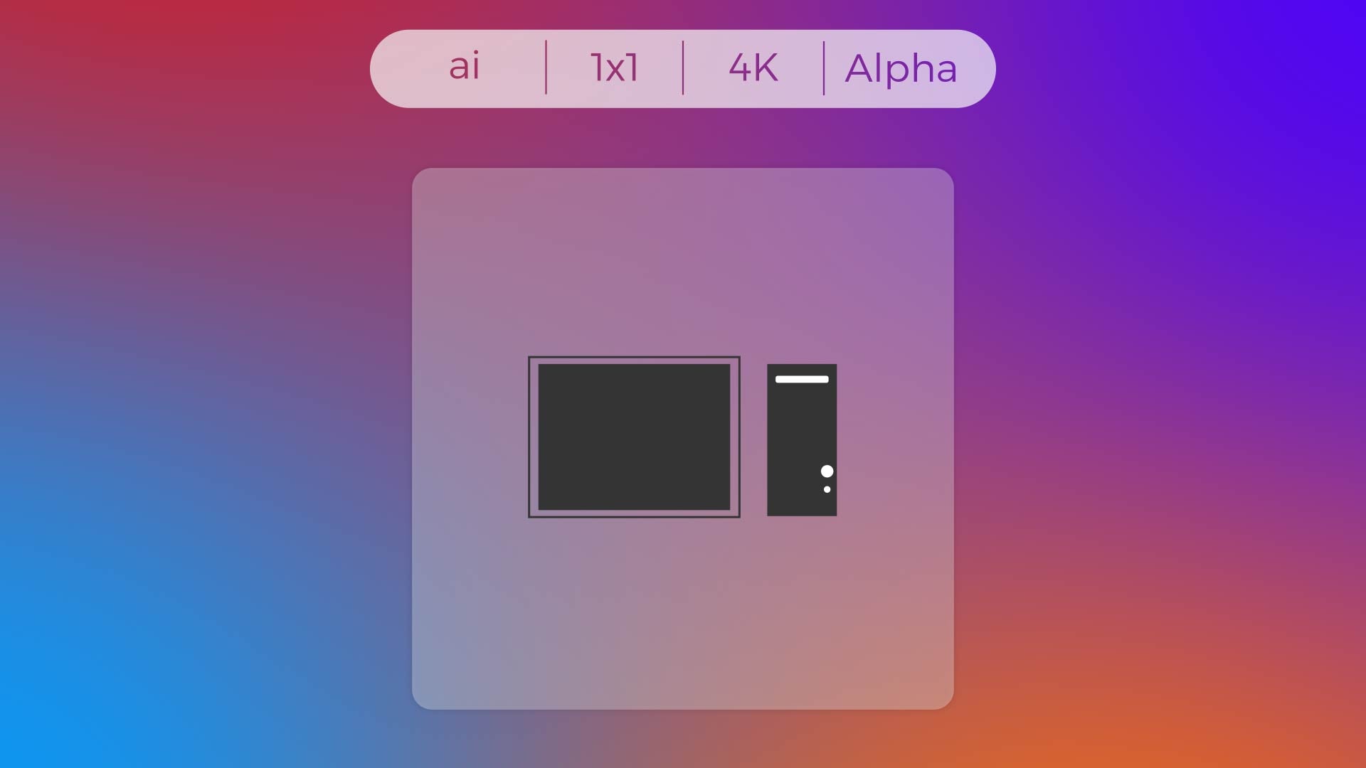Stroke Icon - PC and Monitor