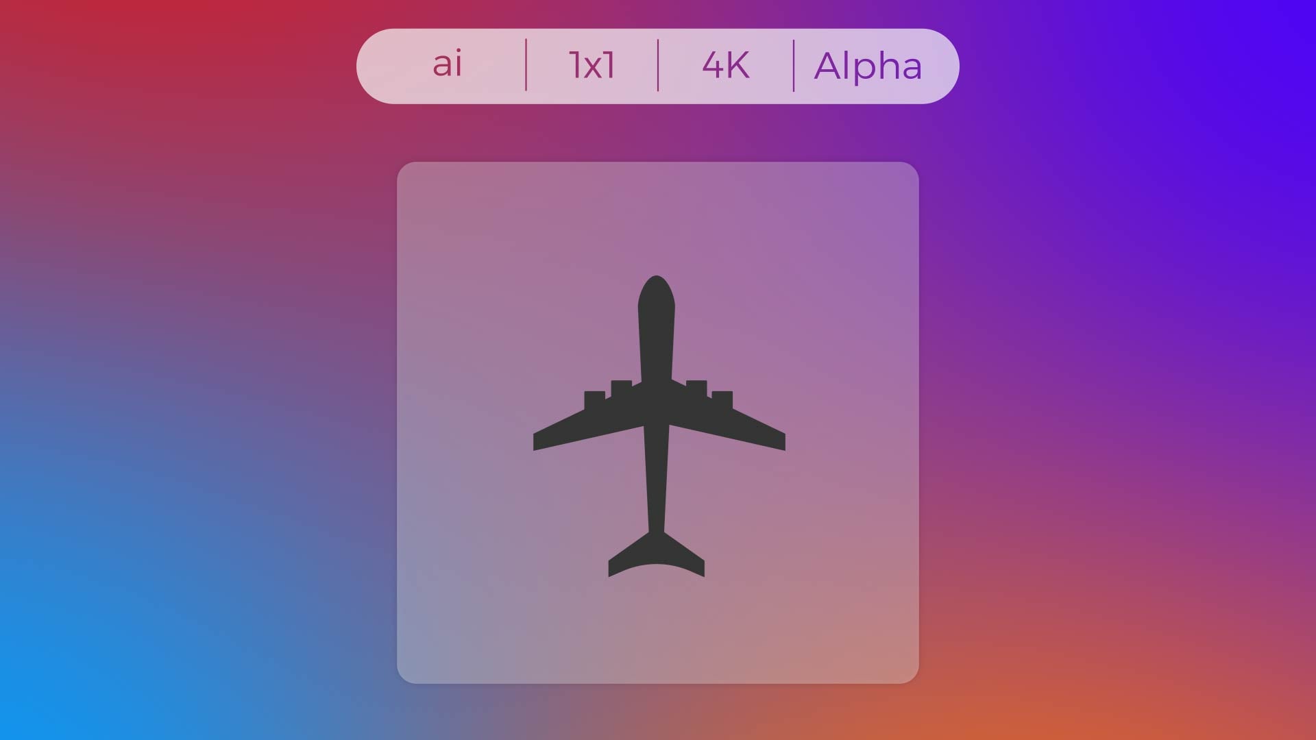 Solid Icon - Airplane