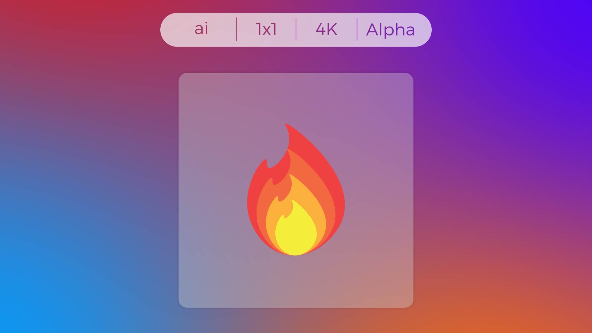 Solid Icon - Fire