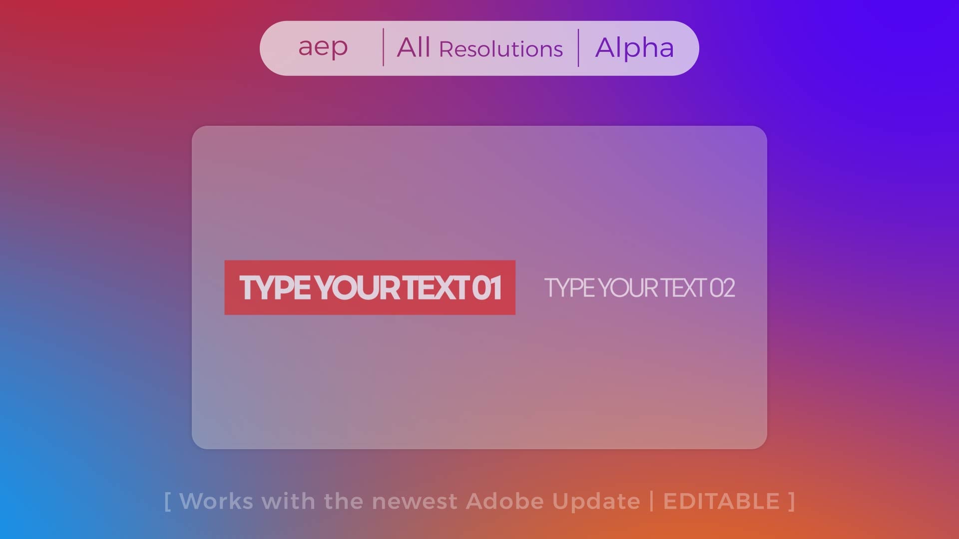 Modern Title Animation