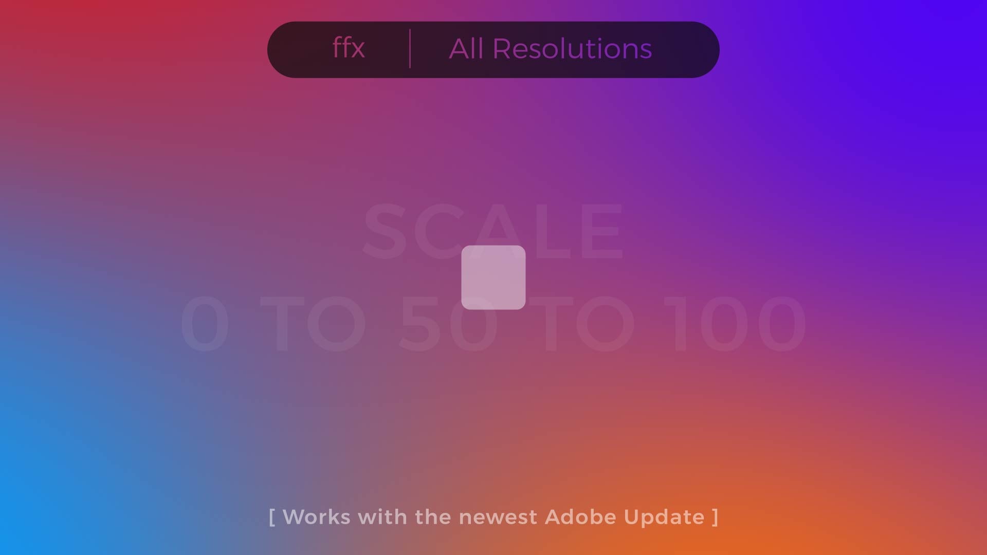 Scale - 0 to 50 to 100