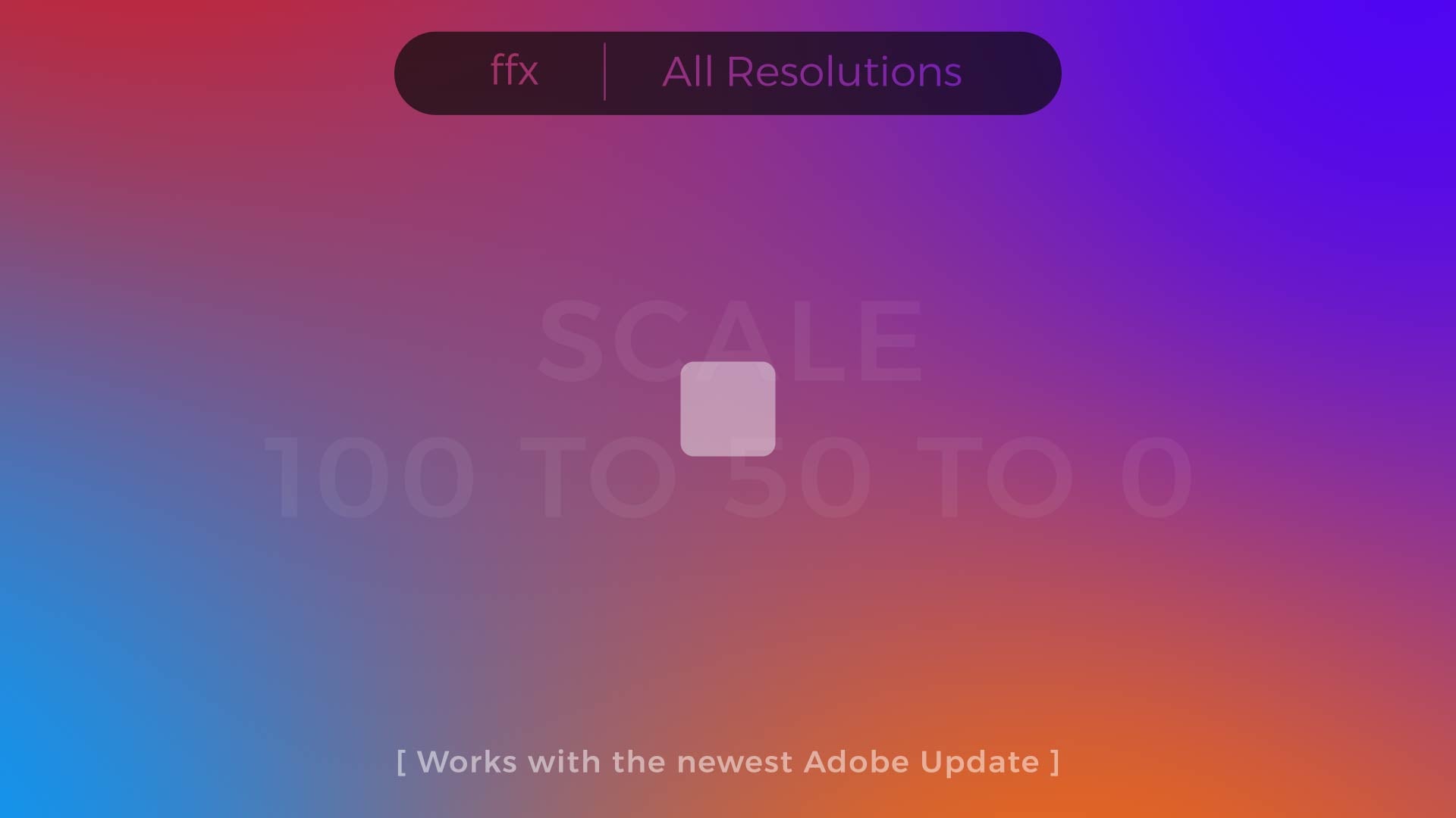 Scale - 100 to 50 to 0