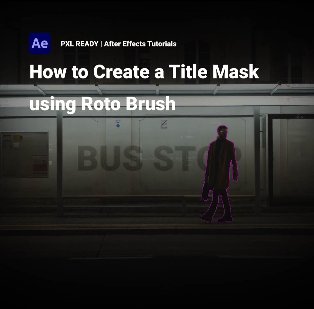 Title mask using Roto brush