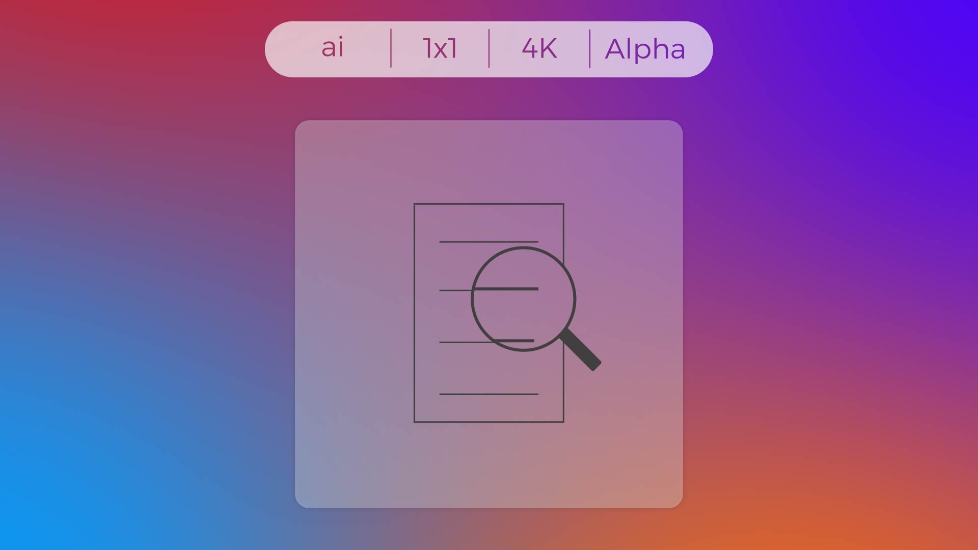 Stroke Icon - Magnifier on Paper