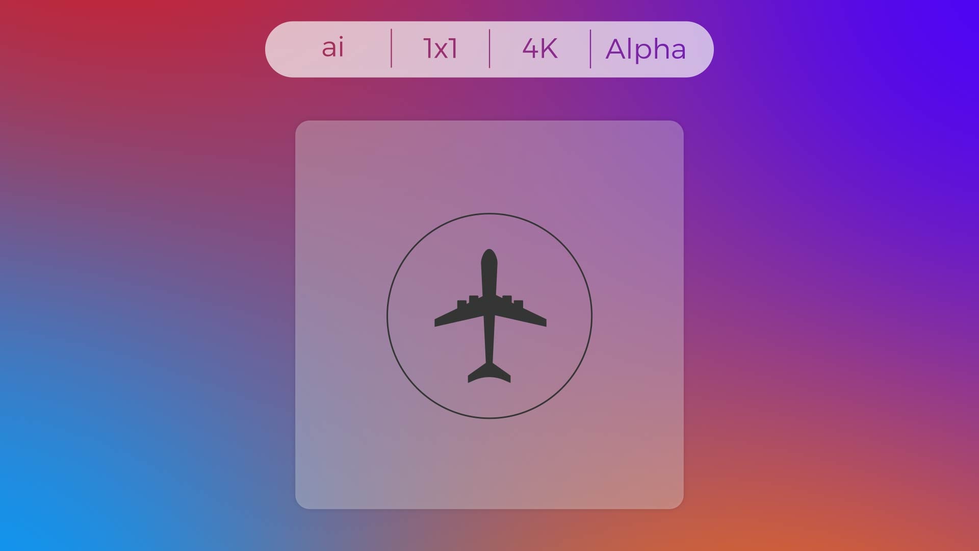 Solid Icon - Airplane