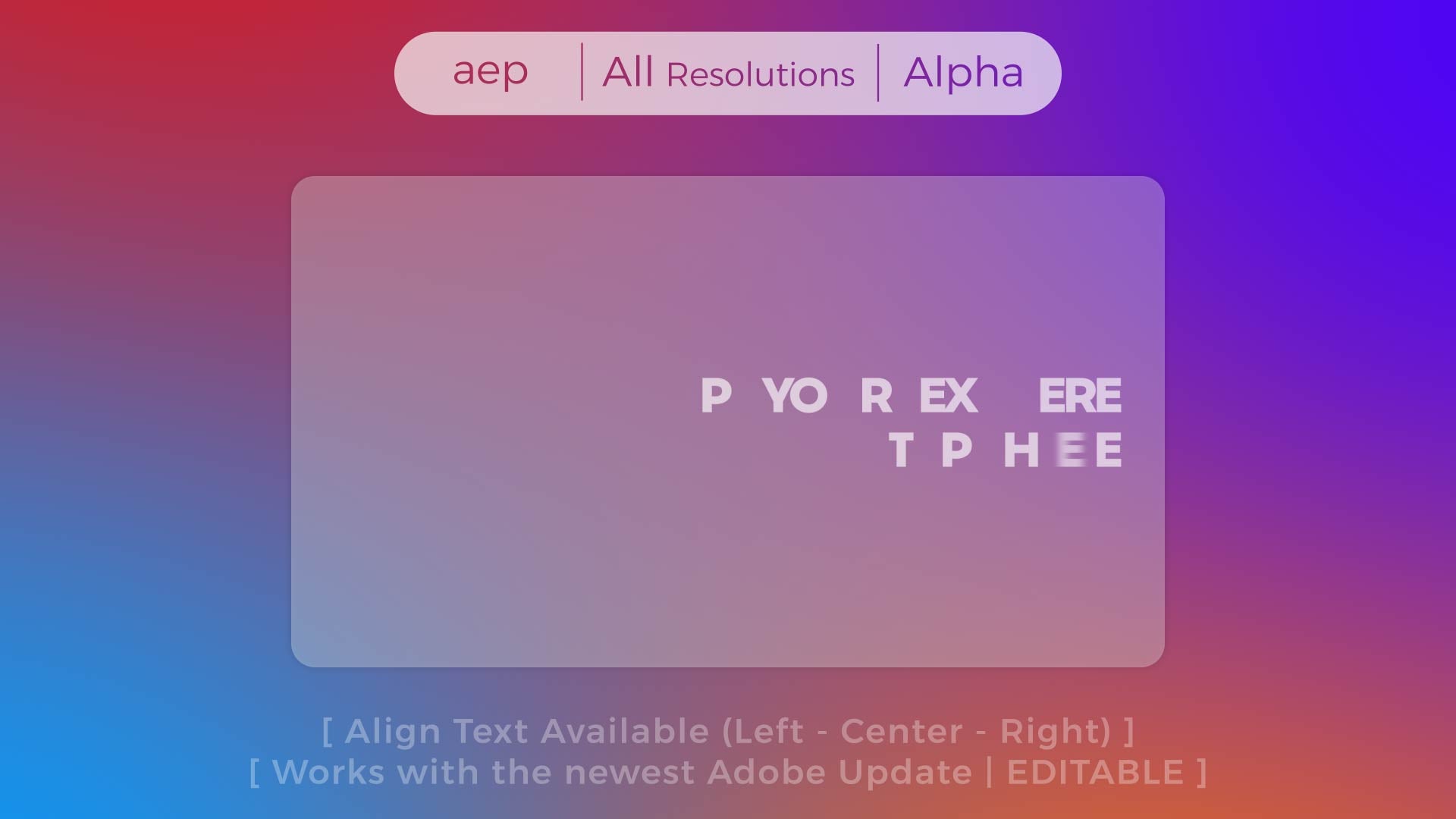 Text Animation - Position